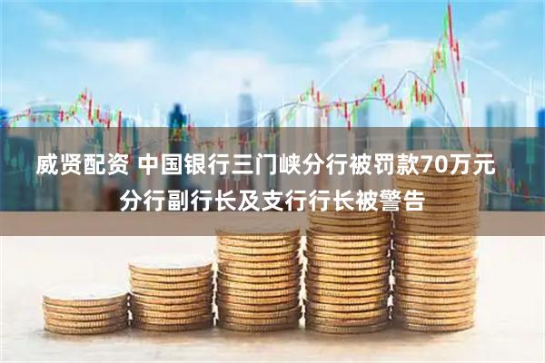 威贤配资 中国银行三门峡分行被罚款70万元  分行副行长及支行行长被警告